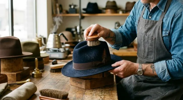 Chapeau et pluie fine d'automne : comment protéger un feutre mouillé et le faire sécher sans le déformer