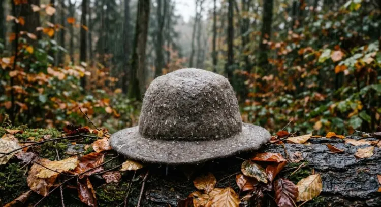 Chapeau et pluie fine d'automne : comment protéger un feutre mouillé et le faire sécher sans le déformer