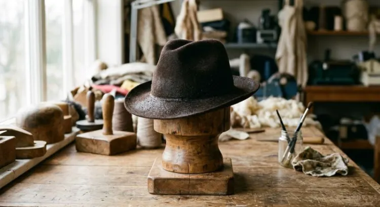 Chapeau et pluie fine d'automne : comment protéger un feutre mouillé et le faire sécher sans le déformer